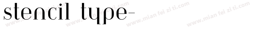 stencil type字体转换